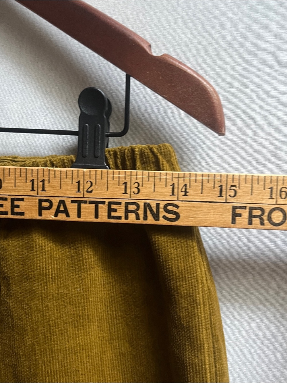 Apuntob 100% Cotton Mustard Yellow Corduroy Trousers Made in Italy Size S - Picture 8 of 11